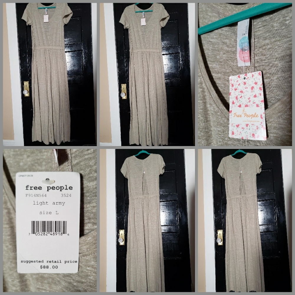 Free People Beach Maxi T-shirt Dress NWT